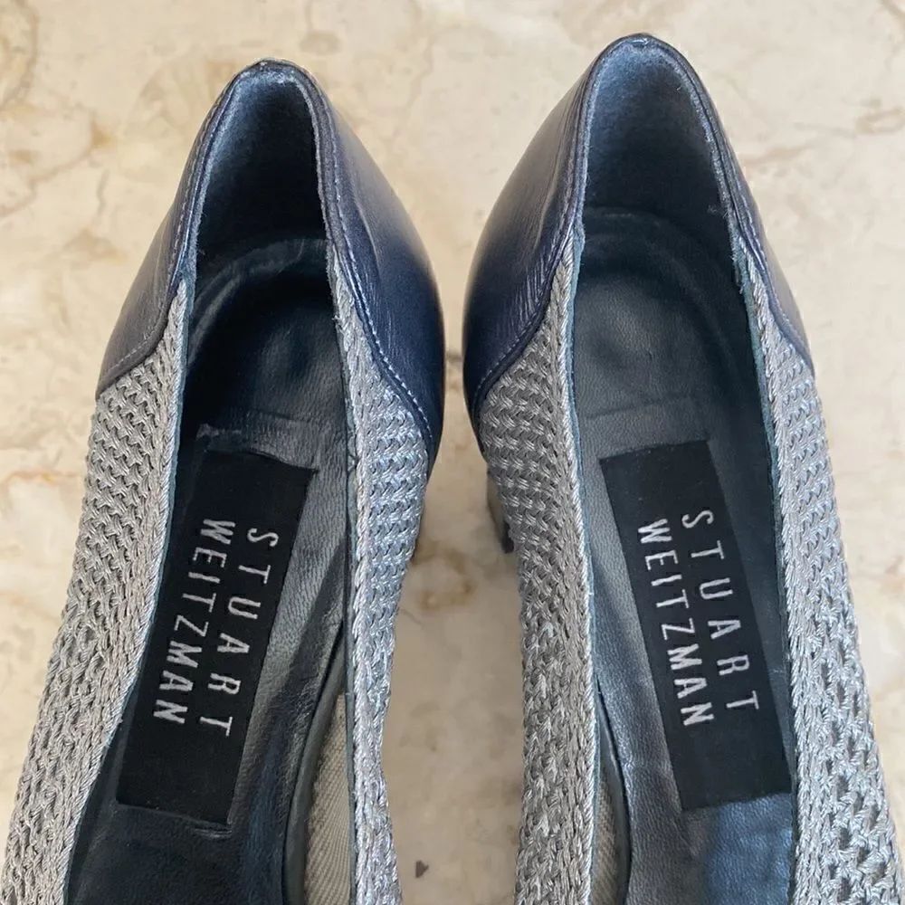Vintage Stuart Weitzman Square Toe Block Heels - Picture 10 of 15